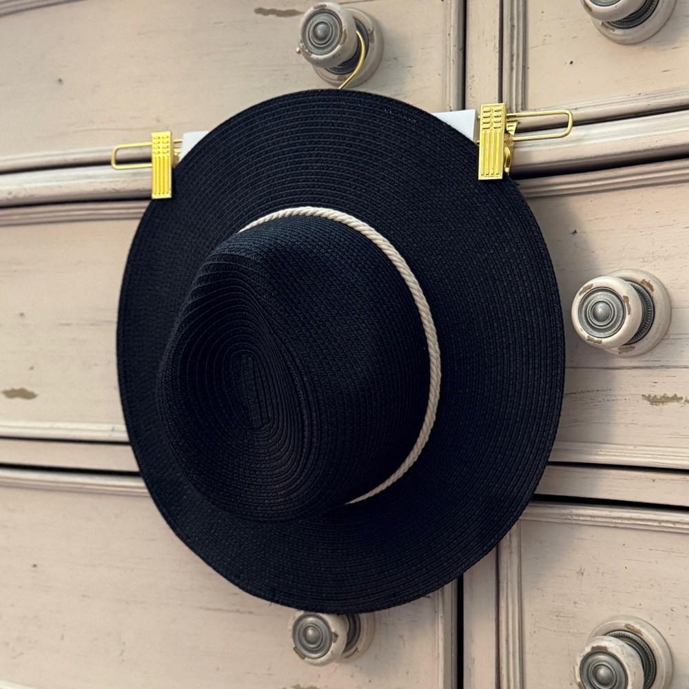 Steve Madden Poppy Woven Panama Hat - Picture 7 of 8